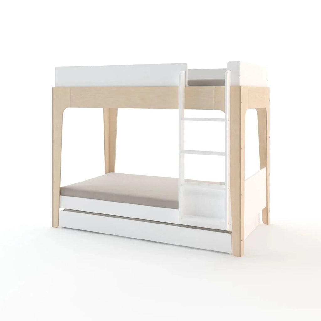 Bunk beds with ladders and drawers