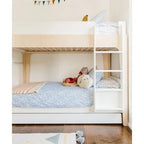 Bunk beds with ladders and drawers