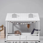 Fairy Tale Wooden House Children's Bed