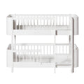 Milky white fully enclosed children's stacking bed