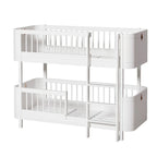 Milky white fully enclosed children's stacking bed