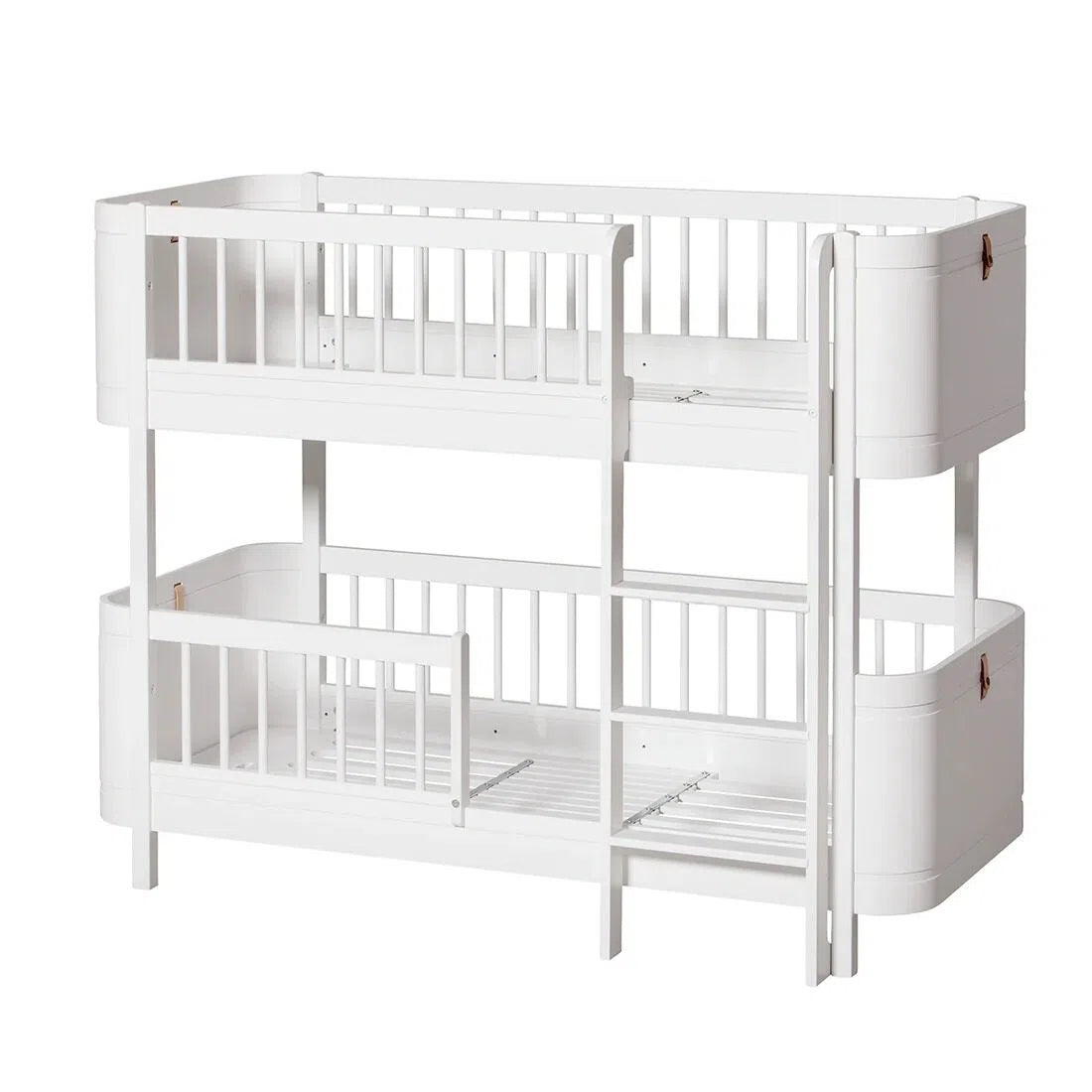 Milky white fully enclosed children's stacking bed
