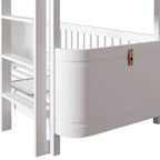 Milky white fully enclosed children's stacking bed