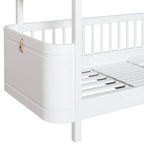 Milky white fully enclosed children's stacking bed