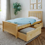 Soft and fluffy children's bed with drawers