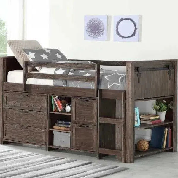 Storage loft children's bed