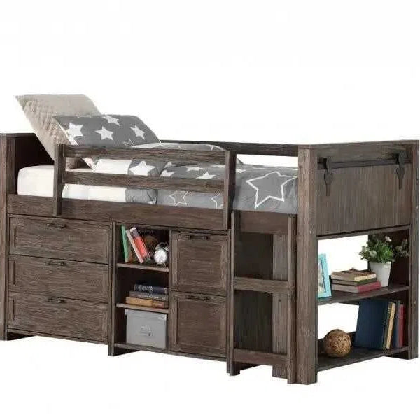 Storage loft children's bed